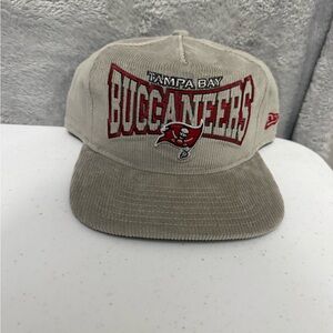 New Era Men's Gray Tampa Bay Buccaneers Corduroy-Golfer Adjustable Hat NFL